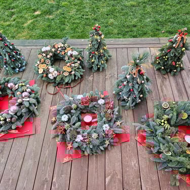 Kalediniu vainiku ir egluciu dirbtuves