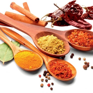 Polvo de chiles y especies
