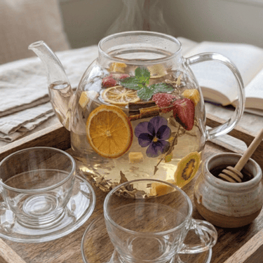 Tisana con frutas deshidratada
