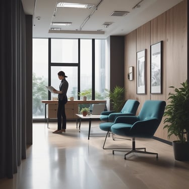 Close-up of a person practicing gentle mindful movement in a peaceful outdoor setting.