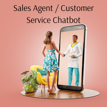 AI Chatbot holding hands with a human figure