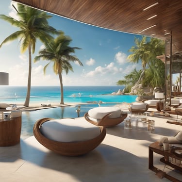 brown wooden center table inside room