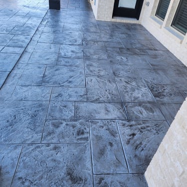 Gray Concrete Stamp