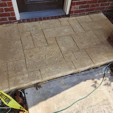 Textured Stamped Concrete Slab