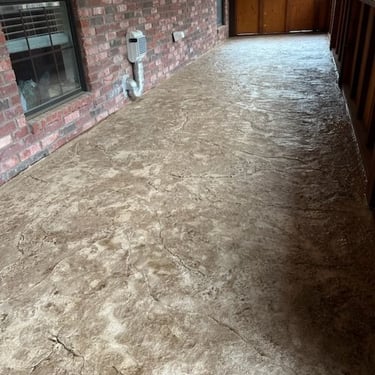 Textured Concrete at Porch 2