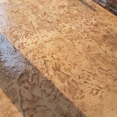 Glossy Unique Patterned Stamped Concrete