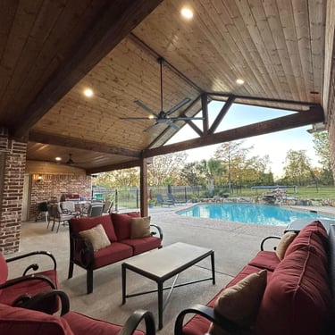 Cool Furniture with Patio and Pool