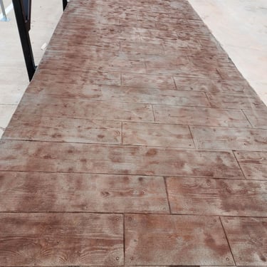Stamped Stained Wood