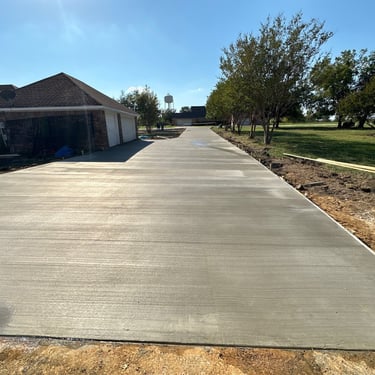 Fresh Concrete Driveway