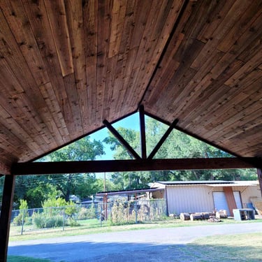 Sloped Ceiling Patio