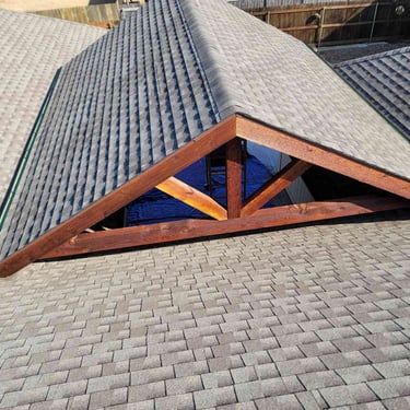 Shingle Roof with Cedar Beam