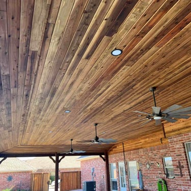 Patio with Canless Light and Fan