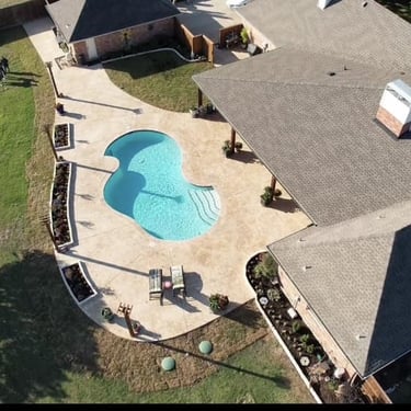Overview of a Backyard Space with Pool