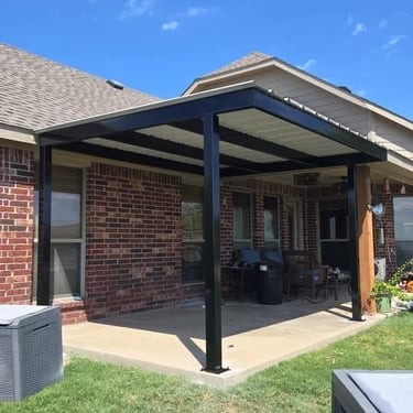 Small Black Metal Patio