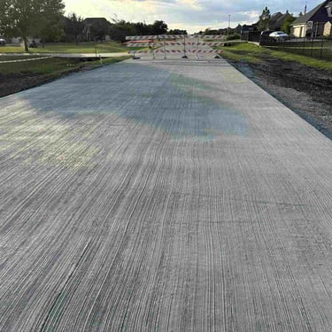Textured Concrete Road