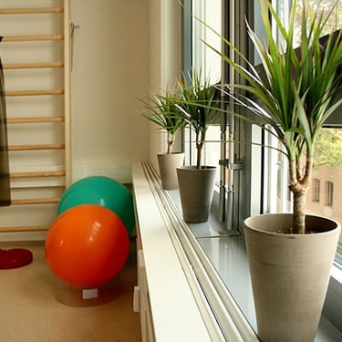 Behandlungsraum der Physiopraxis am Stresemannplatz in Nrünberg