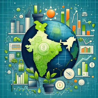 Visuals of India's resilient markets, showcasing sectoral leadership amidst global challenges, 2025.