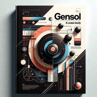 Gensol case study with professional design and captivating visual elements.