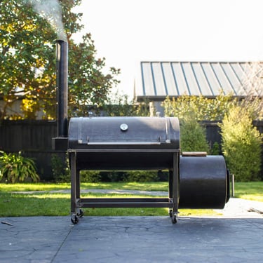 High quality photo of a nz made offset smoker