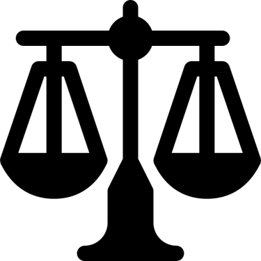 Emote da balança da justiça do direito previdenciário