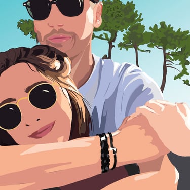 portraits personnalisé- couple 