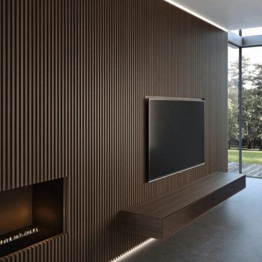 revestimiento pared pvc sala de television