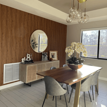 revestimiento pared pvc comedor