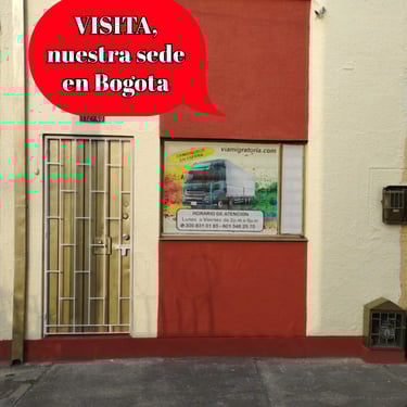 a sign that says visal in spanish on a building