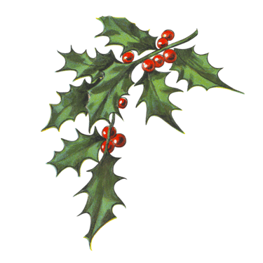 a green rustic christmas holly decoration that is hanging in a farmhouse