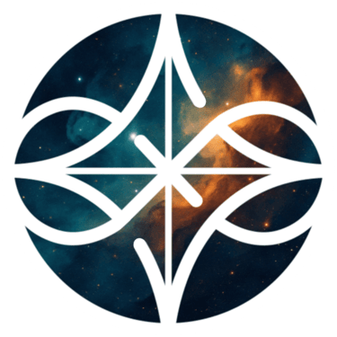 More Than Life Logo, no eye, galaxy background, Rico Bauer