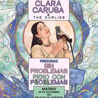 Cartel para el show "Personas sin problemas pero con problemas".