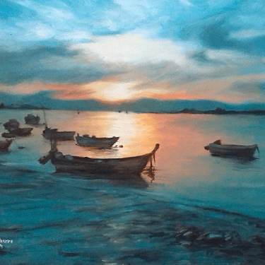 Gualdalquivir, Óleo en lienzo de 46 x 33 cm. Colección privada.