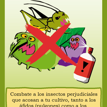 Carta para el juego PLANTA. Digital.