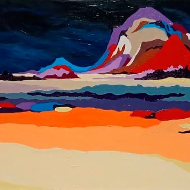 Nocturna, Óleo en lienzo 70 x 50 cm.