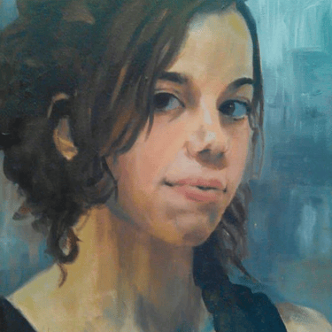 Autorretrato, Óleo en lienzo 30 x 20 cm.
