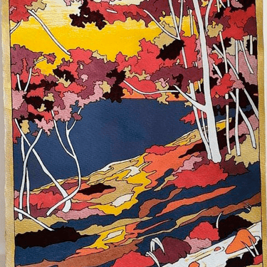 Paisaje, Posca en papel Canson A3. Colección privada.