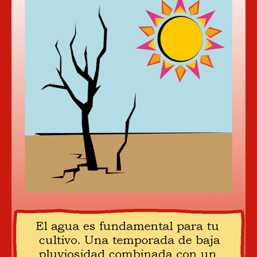 Carta para el juego PLANTA. Digital.