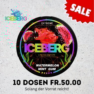 dose iceberg snus watermelon mint gum
