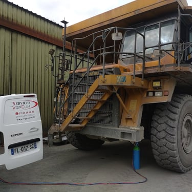 Entretien climatisation dumper carrière