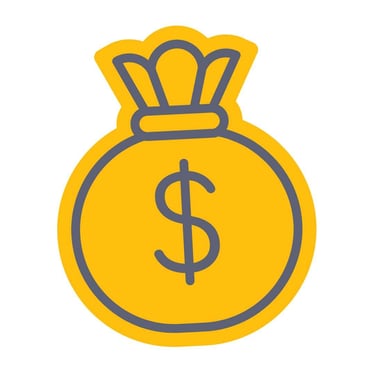 Money Bag Representing savings