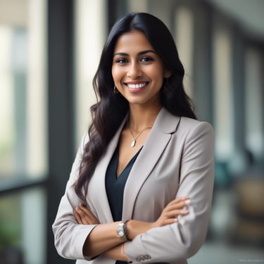 A modern office setting with a focus on a glass partition displaying the word 'Channel' printed in large black letters and 'lead' in lighter green letters. The background shows a blurred view of desks, papers, computers, office chairs, and vertical blinds, indicating an active work environment.