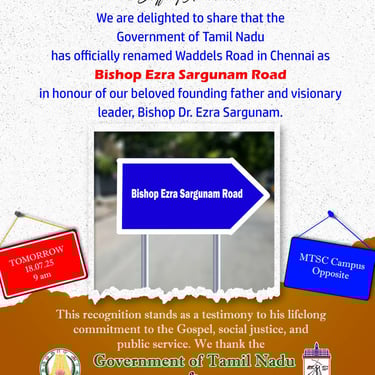 Bishop Ezra Sargunam Road