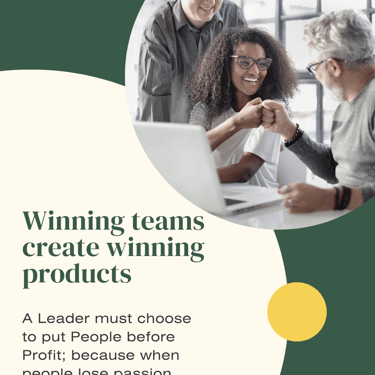 Winning teams create winning products - Quote by Sandipan Banik - www.sandipanbanik.com