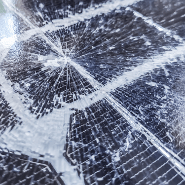 Cracks on solar panel