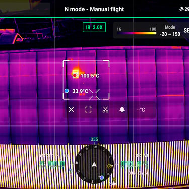 solar panel hot spot over 100 celsius