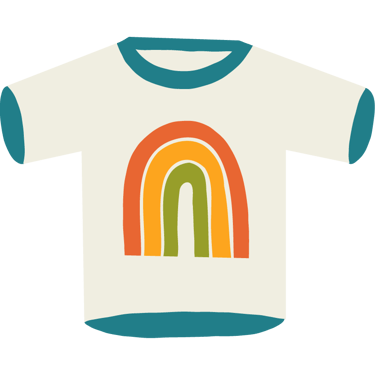 Exciting and colorful illustration merch