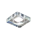 Glasleuchte eckig für Spannecken