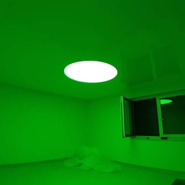 Spanndecke mit RGBW und Lichtmodule - Wohnzimmer