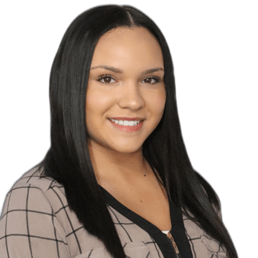 a woman with long black hair and a black shirt