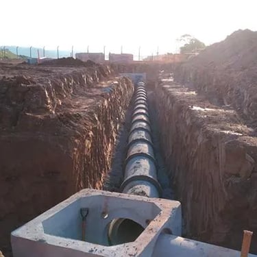 Drenagem em loteamento